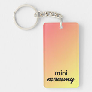 Nyckelring "mini mamma" Lägg till barnets foto och