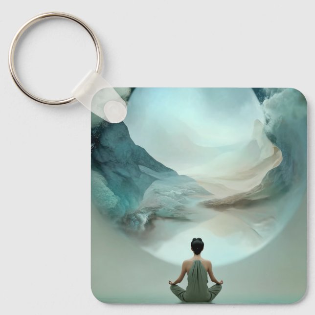 Nyckelring Mystisk Zen Meditation (Framsida)