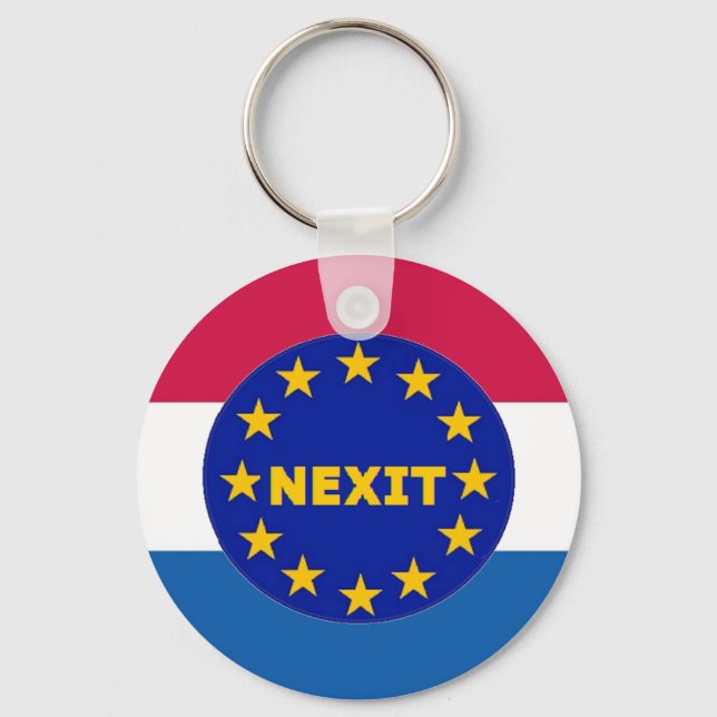 Nyckelring Nederländerna Flagga EU Nexit (Framsida)