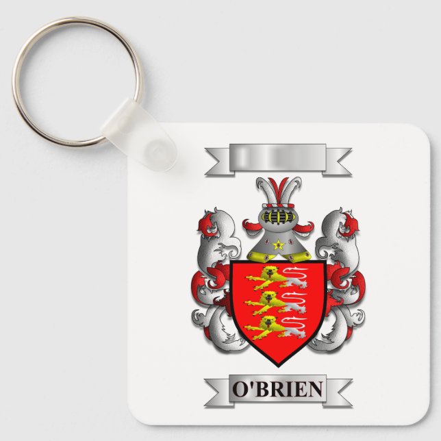 Nyckelring O'Brien Efternamn Och Sköld (Framsida)
