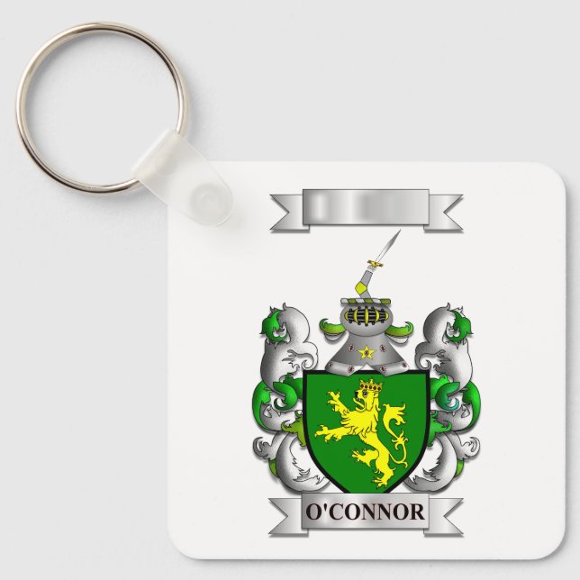 Nyckelring O'Connor Efternamn Och Sköld (Framsida)