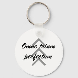 Nyckelring "Omne triumperfectum ",