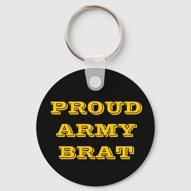 Nyckelring Proud Army Brat (Framsida)