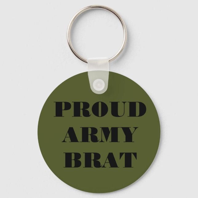 Nyckelring Proud Army Brat (Framsida)