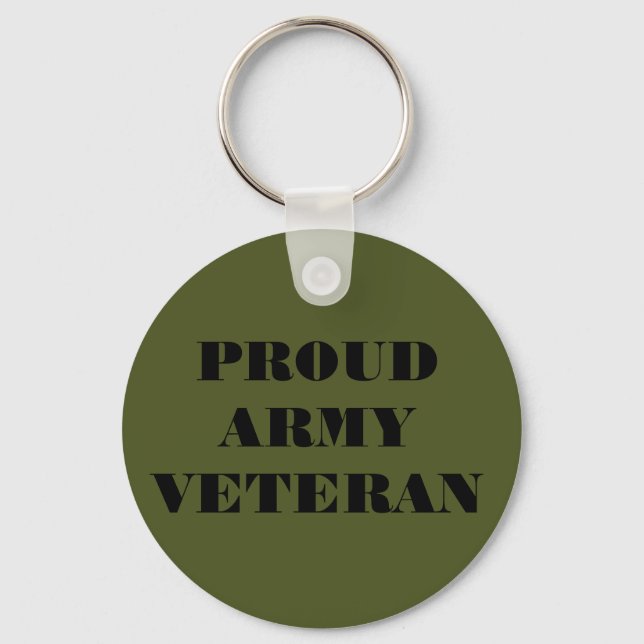 Nyckelring Proud Army Veteran (Framsida)