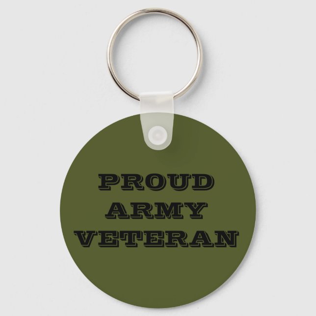 Nyckelring Proud Army Veteran (Framsida)
