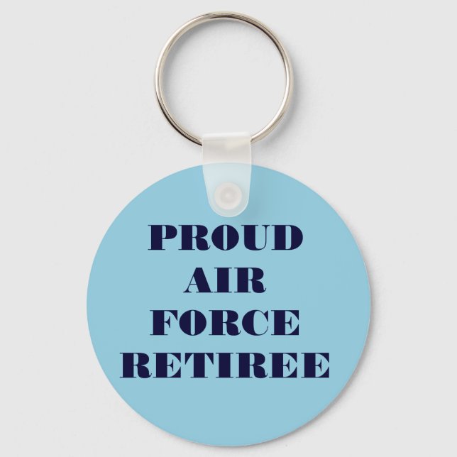 Nyckelring Proud Luft Force Retiree (Framsida)