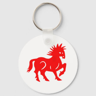 Nyckelring: Red Horse China Zodiac Nyckelring
