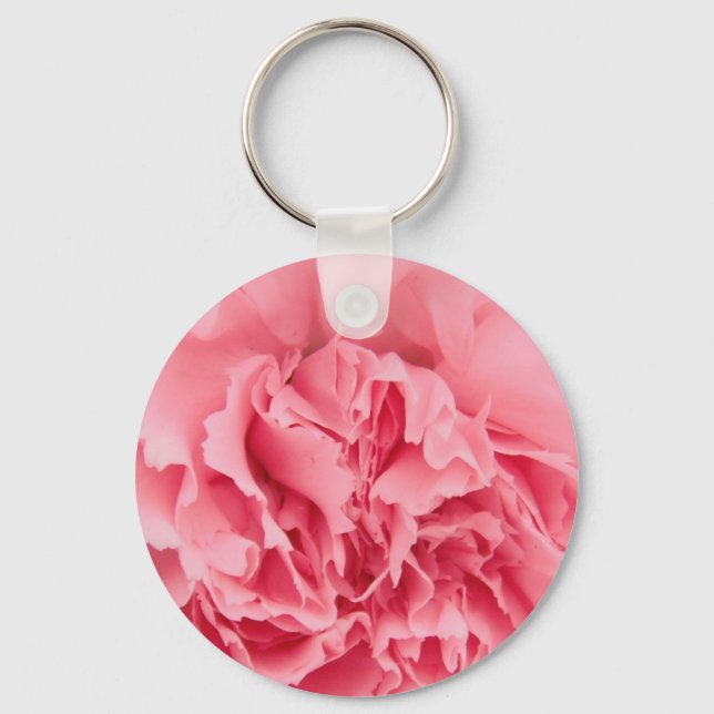 Nyckelring Rosa Carnation Close (Framsida)