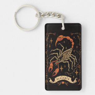 Nyckelring Scorpio Celestial Zodiac Art