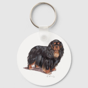 Nyckelring: Spaniel för kung charles (engelsk Nyckelring