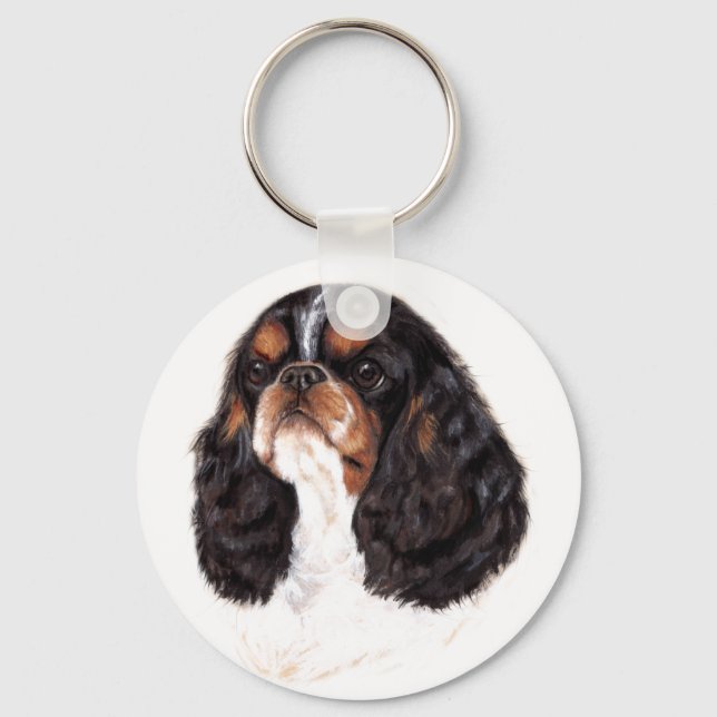 Nyckelring: Spaniel från Engelska Leksak (kung cha Nyckelring (Framsida)