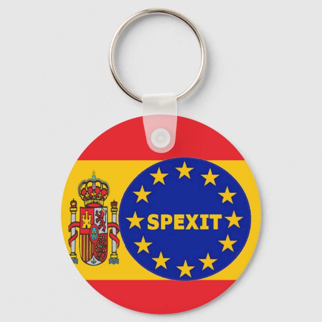 Nyckelring Spanien Flagga EU Spexit (Framsida)