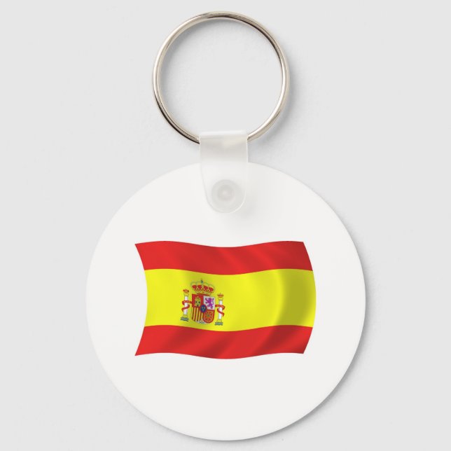 Nyckelring Spaniens flagga (Framsida)