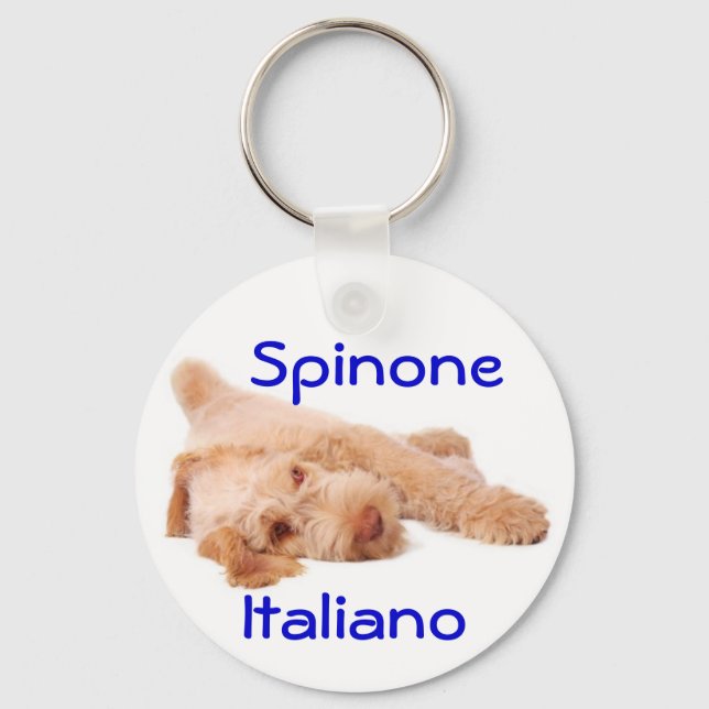 Nyckelring - Spinone Italiano. (Framsida)