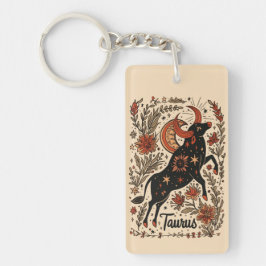 Nyckelring Taurus Celestial Zodiac Art