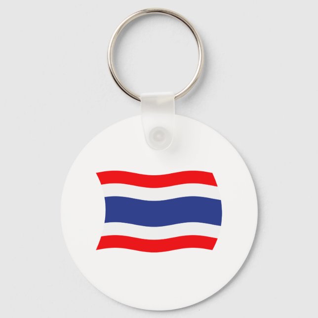 Nyckelring Thailändsk Flagga (Framsida)