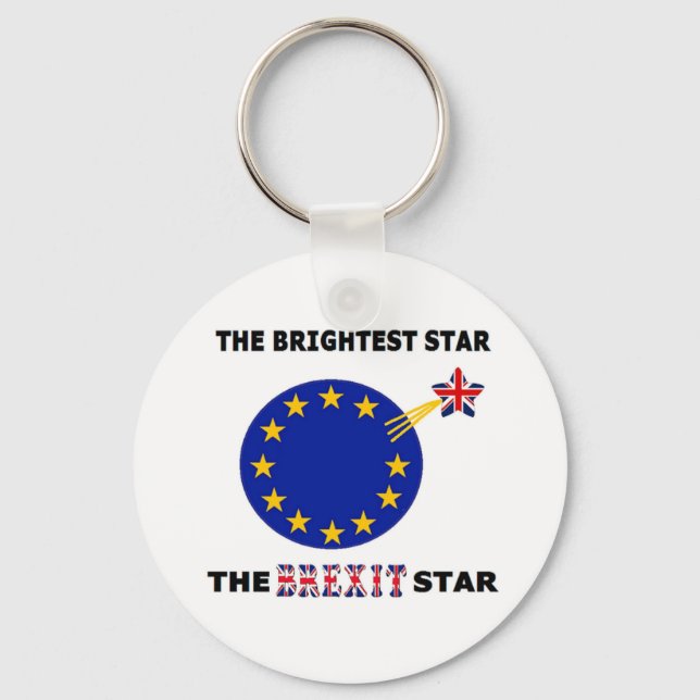 Nyckelring The Brexit Star British Flagga (Framsida)