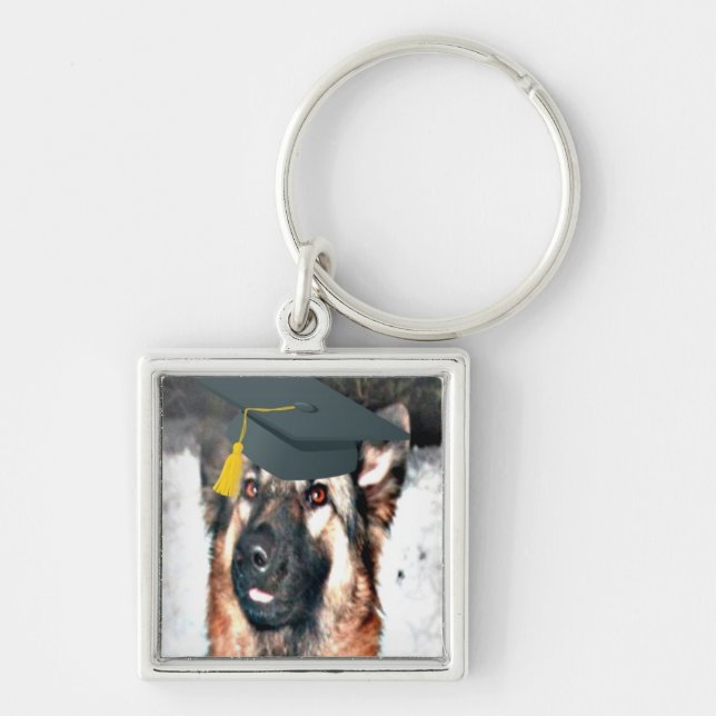 Nyckelring Tysk Shepherd Examinerad (Framsidan)