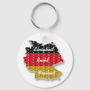 Nyckelring Tyska Flagga Einigkeit Recht Freiheit