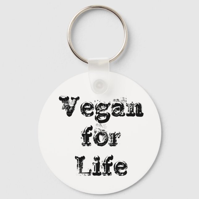 Nyckelring - Vegan hela livet (Framsida)
