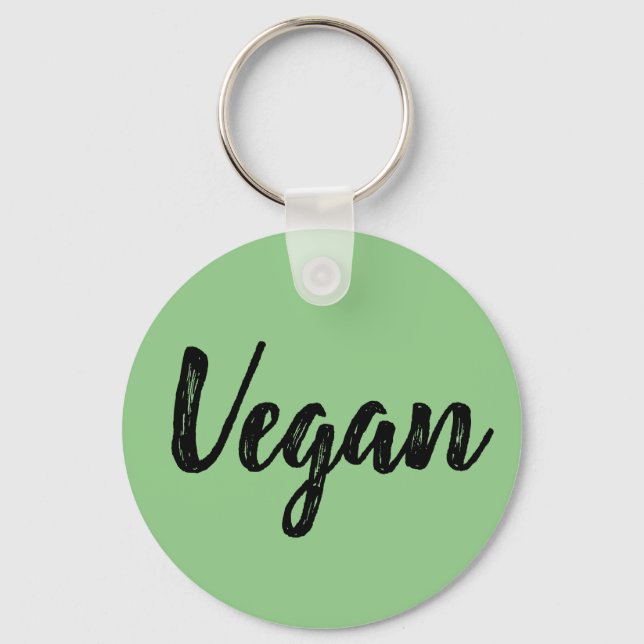 Nyckelring - Vegansk Grön (Framsida)