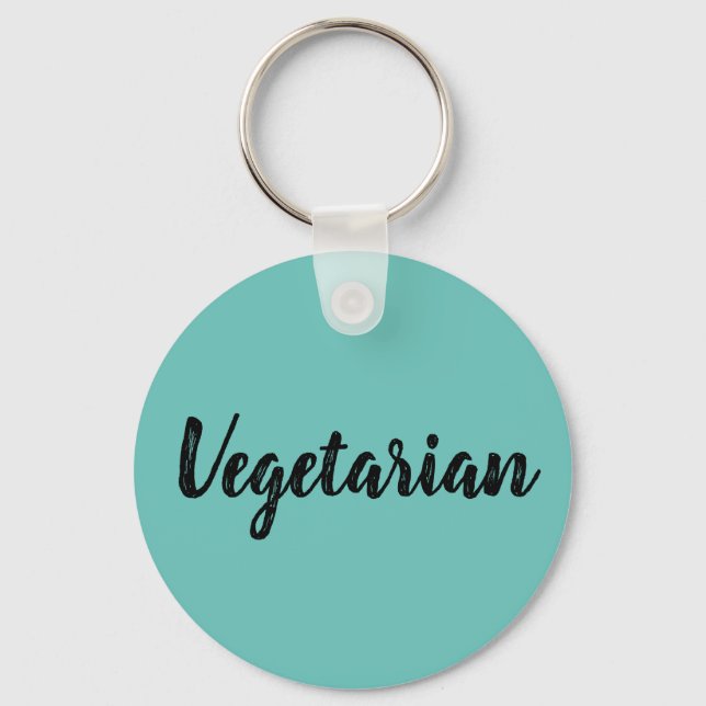 Nyckelring - Vegetarisk Oceanblå (Framsida)