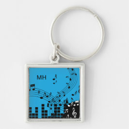 Nyckelringar för Music Illustration anpassningsbar