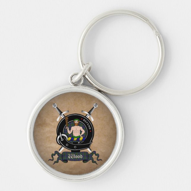 Nyckelringar för träemblem för Klan (Framsidan)