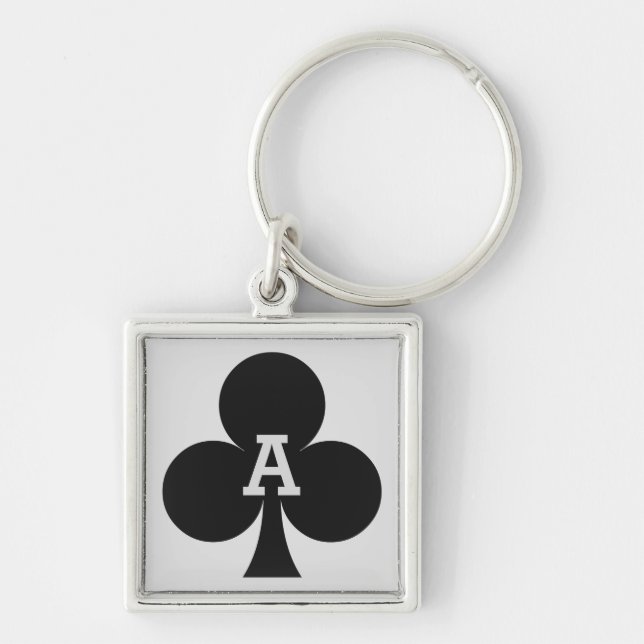 Nyckelringar med spelares monogram - Klubb (Framsidan)