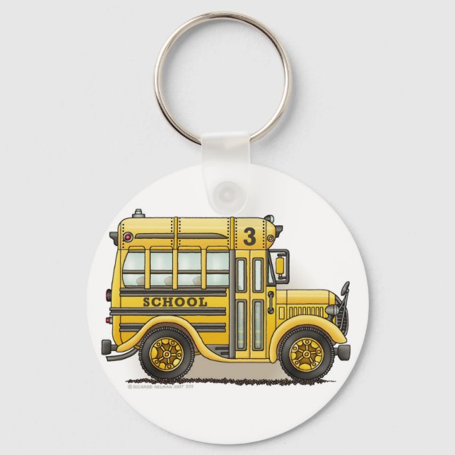 Nyckelringarna Schoolbus Nyckelring (Framsida)