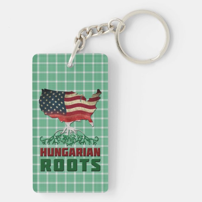 Nyckelringen American Hungary Roots (Baksidan)