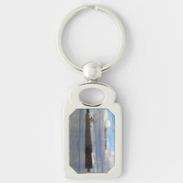 Nyckelringen American Integrity metall Rektangulärt Silverfärgad Nyckelring