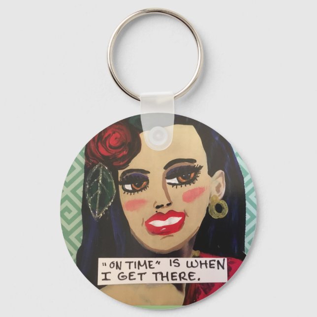 Nyckelringen är när jag kommer dit. nyckelring (Framsida)