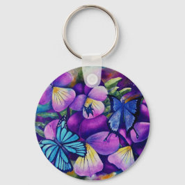 Nyckelringen Butterflies och Panseys Nyckelring