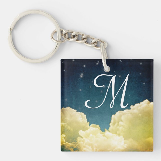 Nyckelringen Celestial View Stars and Clouds (Framsidan)