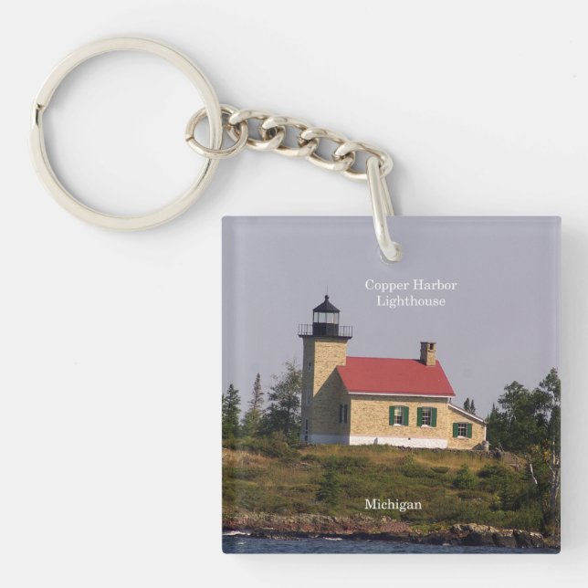 Nyckelringen Copper Harbour Lighthouse (Framsidan)
