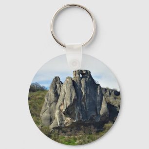 Nyckelringen Fackfärgad Cliffs Photo Button Nyckelring