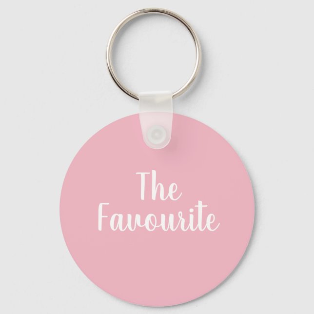 nyckelringen "Favoriter" rosa Nyckelring (Framsida)