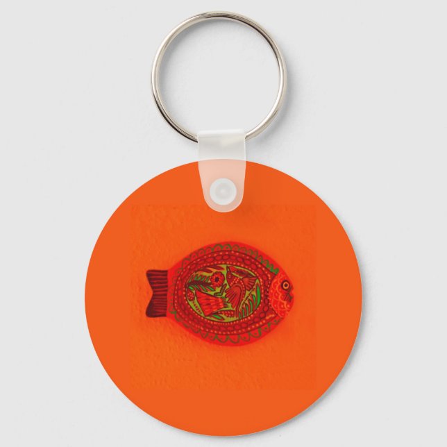 nyckelringen "FISK" Nyckelring (Framsida)