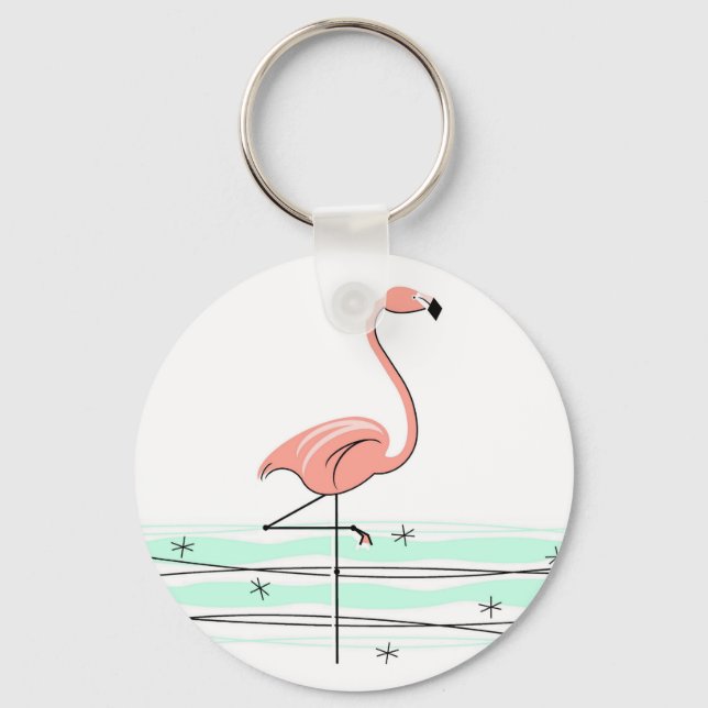 Nyckelringen Flamingo Ocean Nyckelring (Framsida)