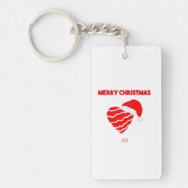 Nyckelringen jultomtsrektangel nyckelring
