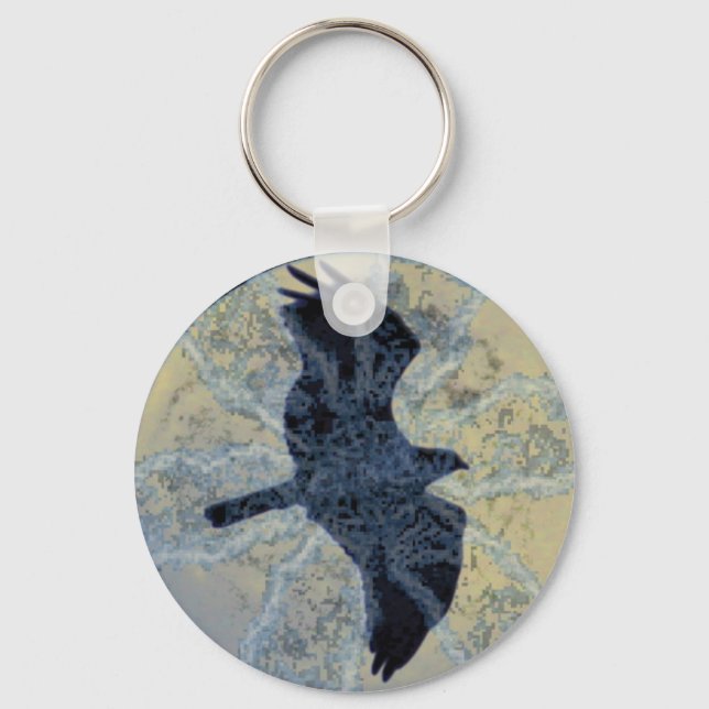 Nyckelringen måne och Raven Nyckelring (Framsida)