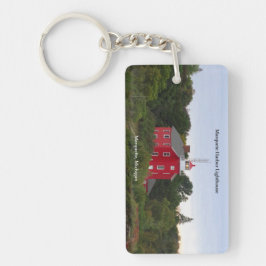 Nyckelringen Marquette Harbour Lighthouse-rektange