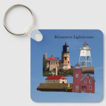 Nyckelringen Minnesota Lighthouse metall