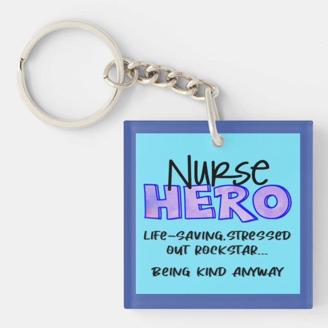 Nyckelringen Nurse Hero (Framsidan)