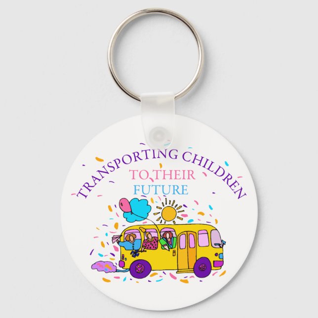 Nyckelringen School Buss Driver  Nyckelring (Framsida)