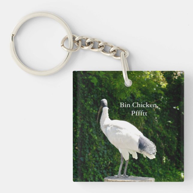 Nyckelringen tunna Chicken Pfftt (Ibis) (Framsidan)