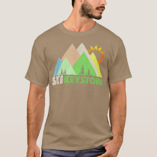 Nyckelsten Ski Keystone Gift Retro Vintage Keyston T Shirt