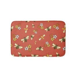 Nyckfull bin och vilda blommor botanisk badrumsmat badrumsmatta